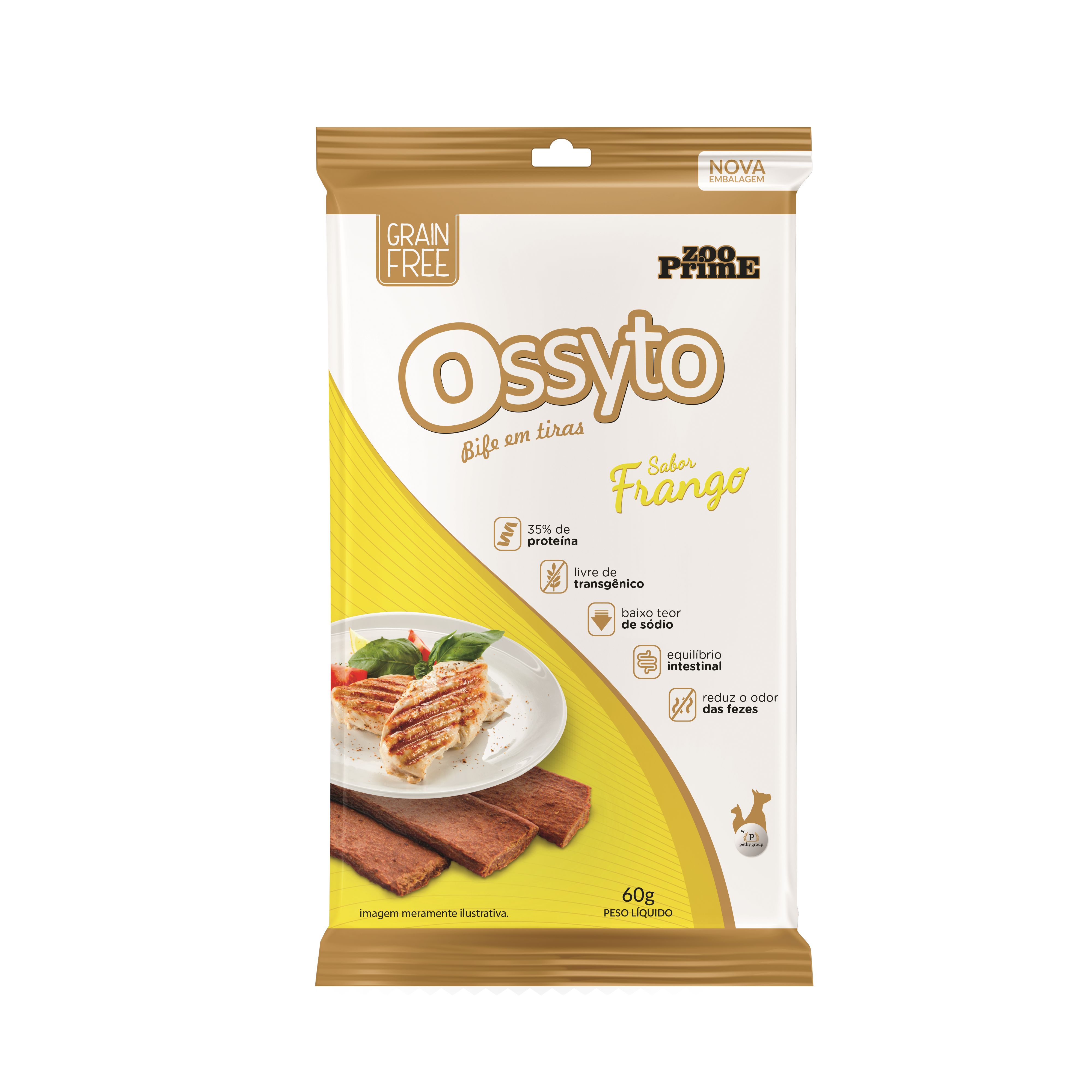 OSSYTO BIFE EM TIRAS FRANGO 50G