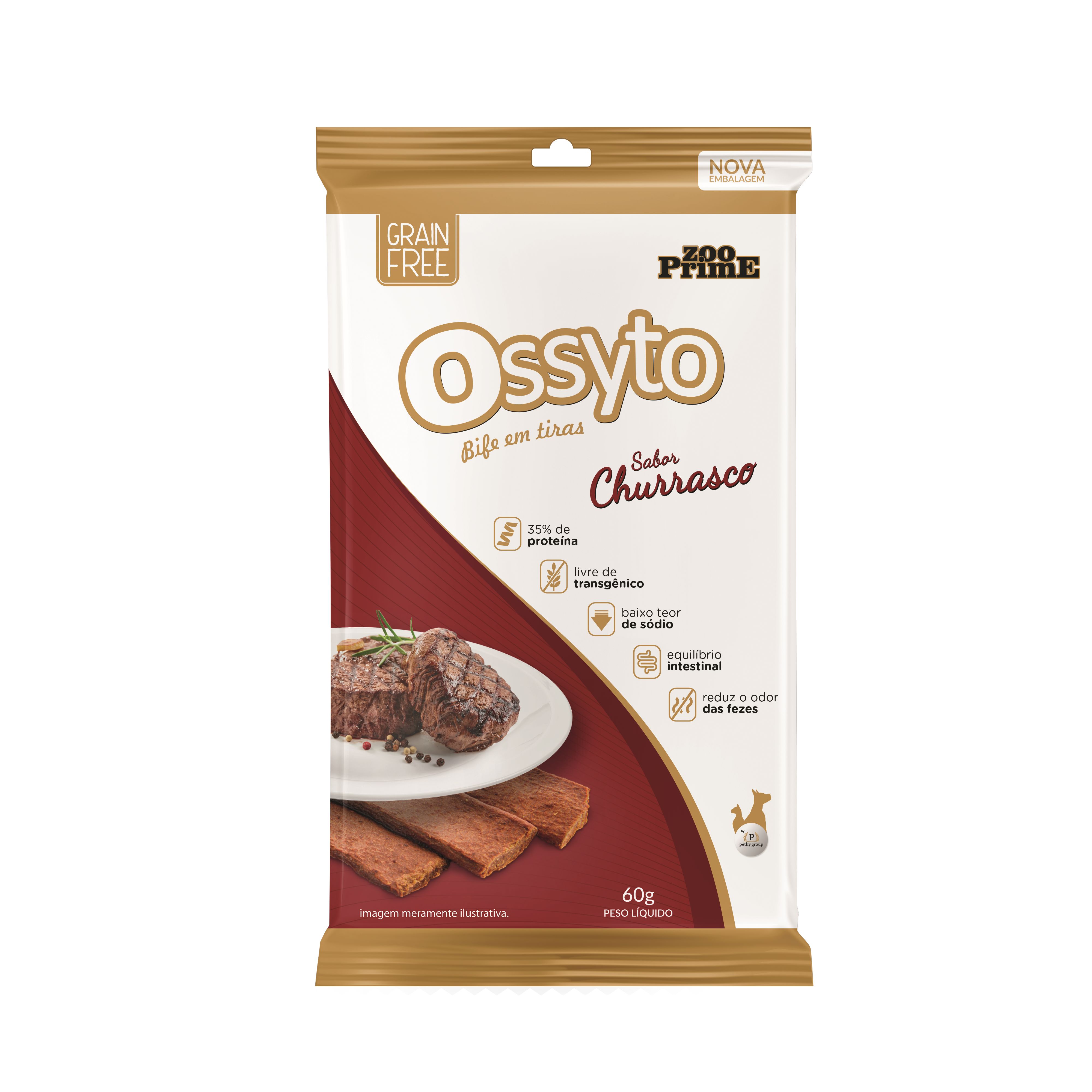 OSSYTO BIFE EM TIRAS CHURRASCO 50G