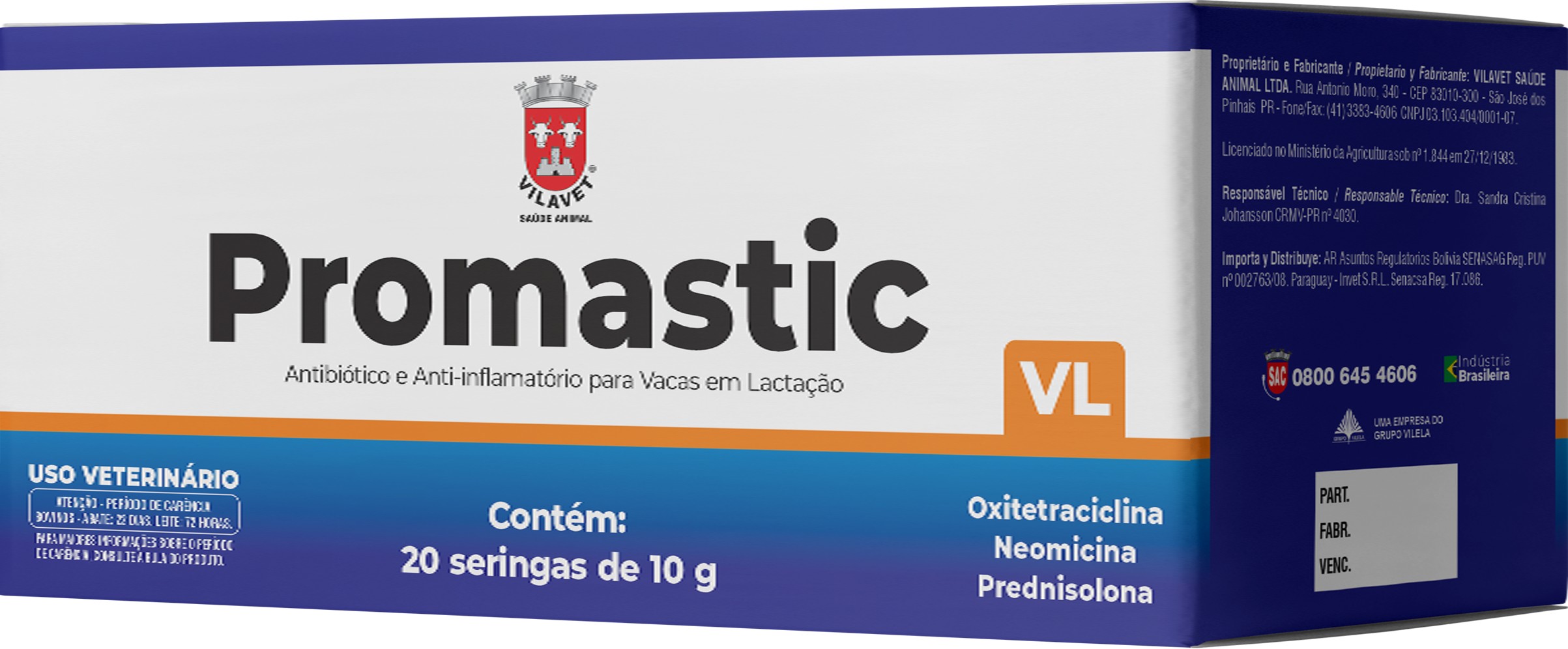 PROMASTIC VACA LACTANTE DISP 20X10G