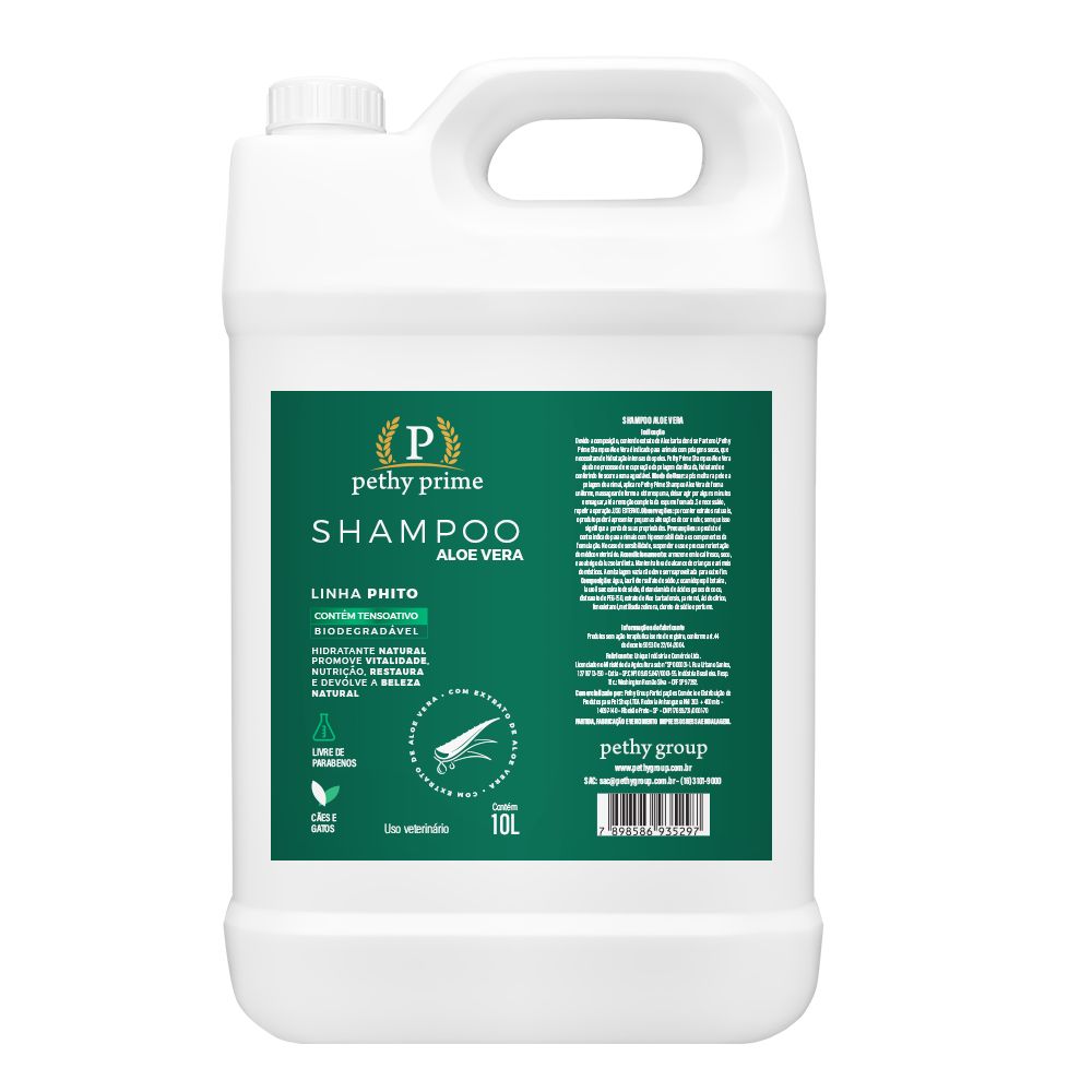 SHAMPOO P/CAES ALOE VERA 10L